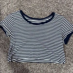 Striped crop top
